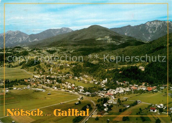 Noetsch Gailtal Luftkurort Fliegeraufnahme