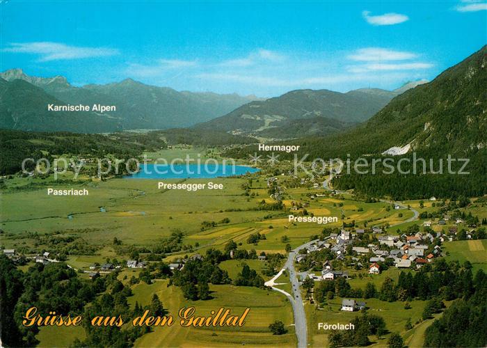 Passriach Pressegger See Erholungsgebiet im Gailtal Karnische Dolomiten