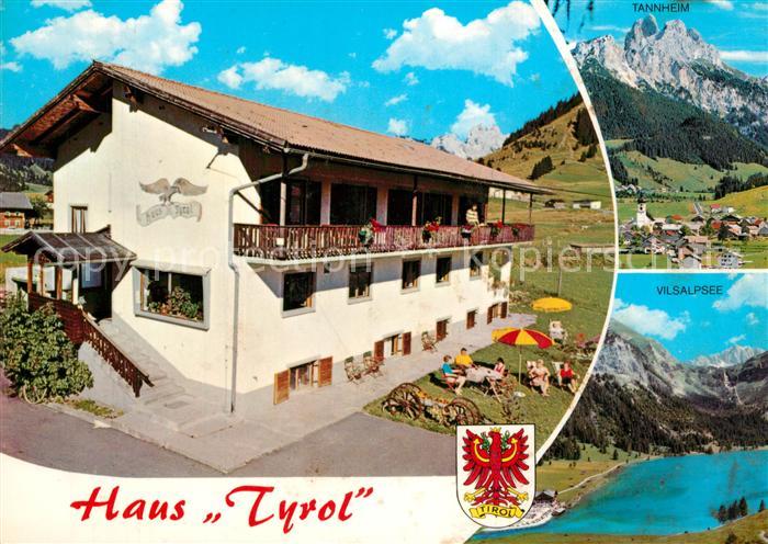 Tannheim Tirol Gaestehaus Pension Haus Tyrol Vilsalpsee Alpen