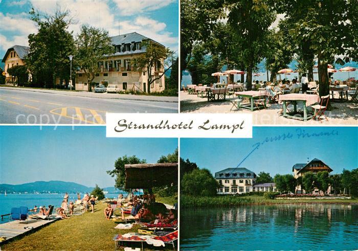 Maria Woerth Woerthersee Strandhotel Lampl Terrasse Liegewiese