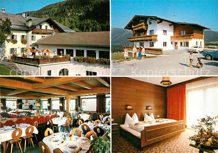 Brandenberg Tirol Gasthof Pension Ascherwirt Gastraum Fremdenzimmer