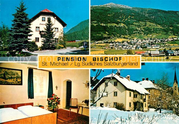 St Michael Lungau Pension Bischof Fremdenzimmer Motiv mit Kirche Landschaftspano