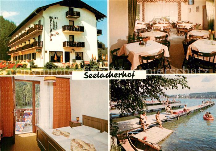 St Kanzian Klopeiner See Hotel Seelacherhof Restaurant Fremdenzimmer Badesteg