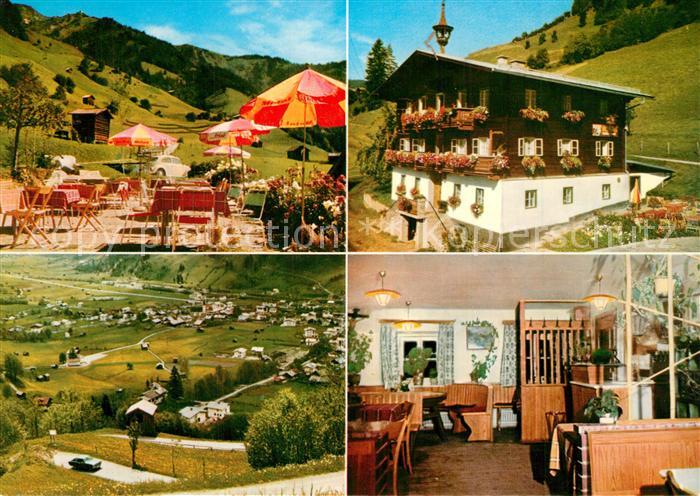 Dorfgastein Gasthaus Hauserbauer Terrasse Landschaftspanorama