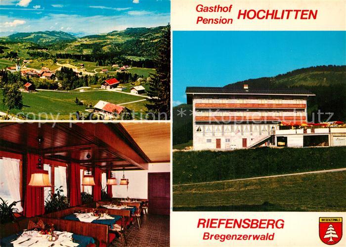 Riefensberg Gasthof Pension Hochlitten Landschaftspanorama Bregenzerwald