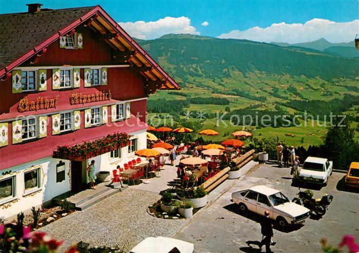 Sulzberg Vorarlberg Cafe Restaurant Alpenblick Sonnenterrasse Fernsicht Landscha