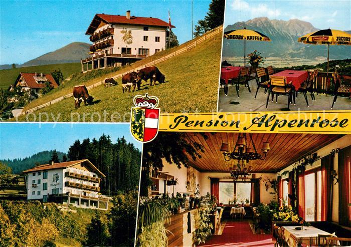 St Koloman Gasthof Pension Alpenrose Terrasse Viehweide