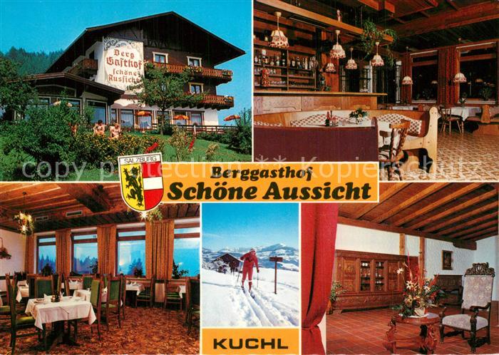 Kuchl Berggasthof Schoene Aussicht Restaurant Langlaufloipe