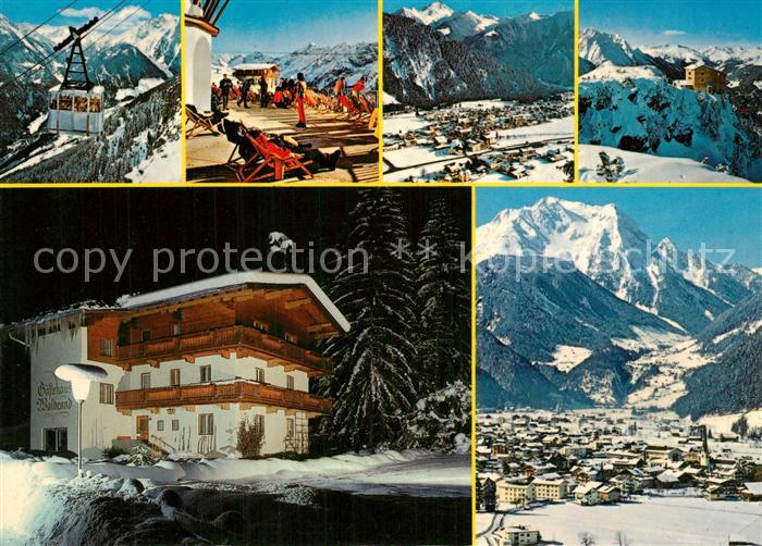 Mayrhofen Zillertal Haus Waldrand Gaestehaus Pension Sonnenterrasse Bergbahn Alp