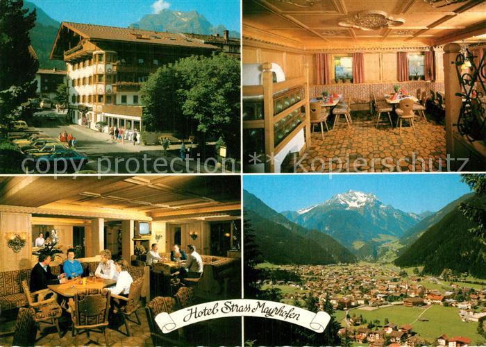 Mayrhofen Zillertal Hotel Strass Restaurant Gesamtansicht mit Alpenpanorama