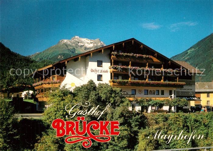 Mayrhofen Zillertal Gasthof Bruecke Alpen