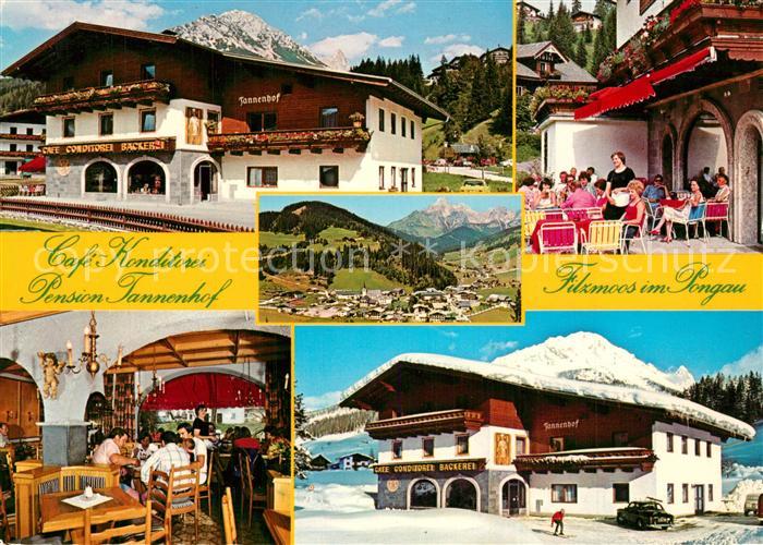 Filzmoos Cafe Konditorei Pension Tannenhof Panorama Alpen