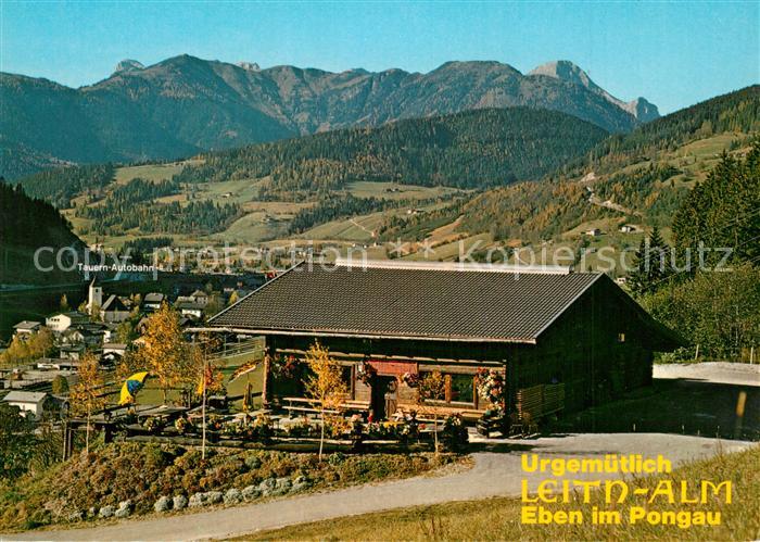 Eben Pongau Leitn Alm Landschaftspanorama Alpen