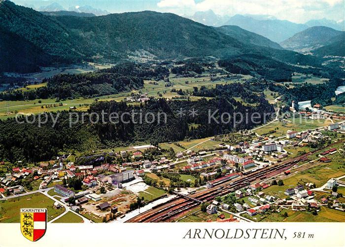 Arnoldstein Fliegeraufnahme mit Schrotturm der Bleiburger Bergwerke