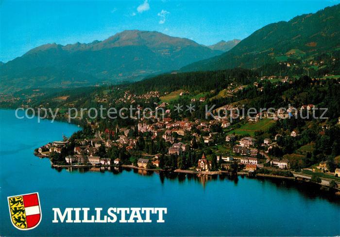 Millstatt Millstaettersee Fliegeraufnahme