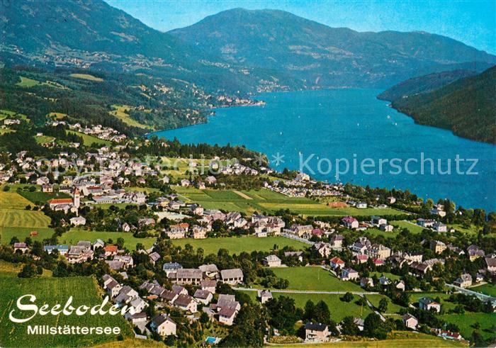 Seeboden Millstaettersee Fliegeraufnahme