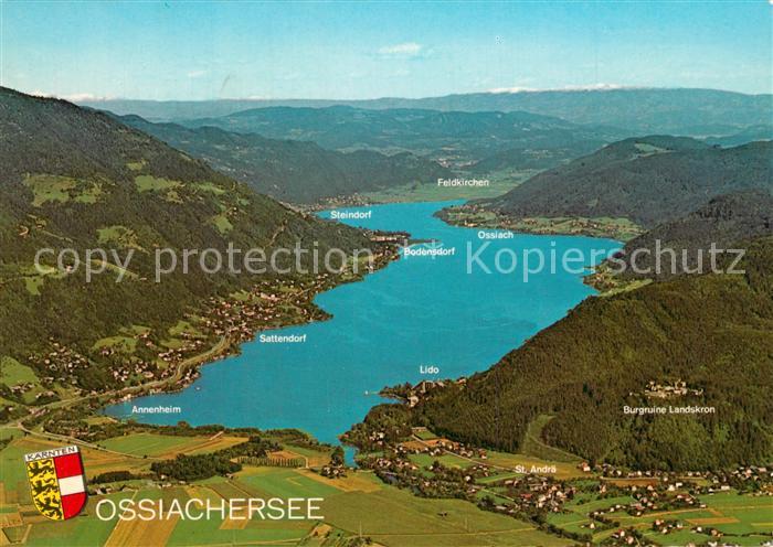 Ossiachersee Fliegeraufnahme