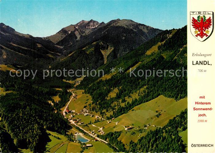 Landl Thiersee Fliegeraufnahme mit Hinterem Sonnwendjoch