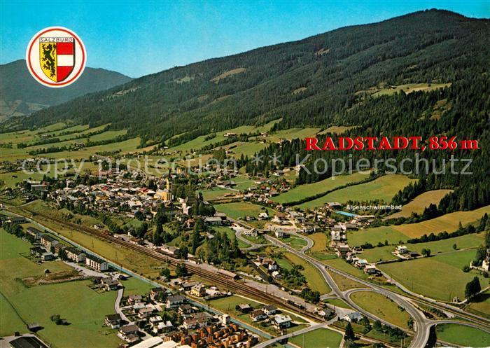 Radstadt Fliegeraufnahme mit Hausberg Rossbrand
