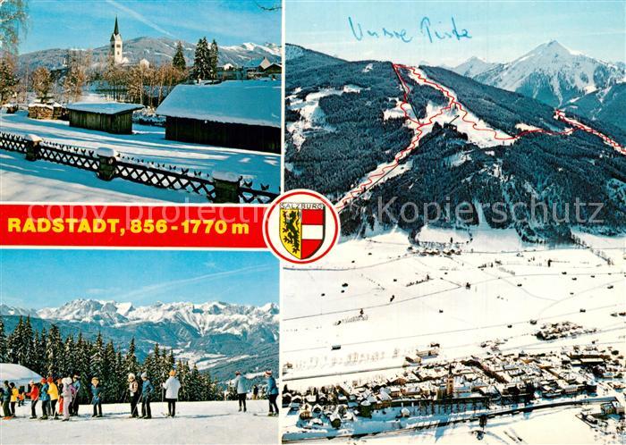 Radstadt mit Schischaukel Radstadt-Altenmarkt Fliegeraufnahme