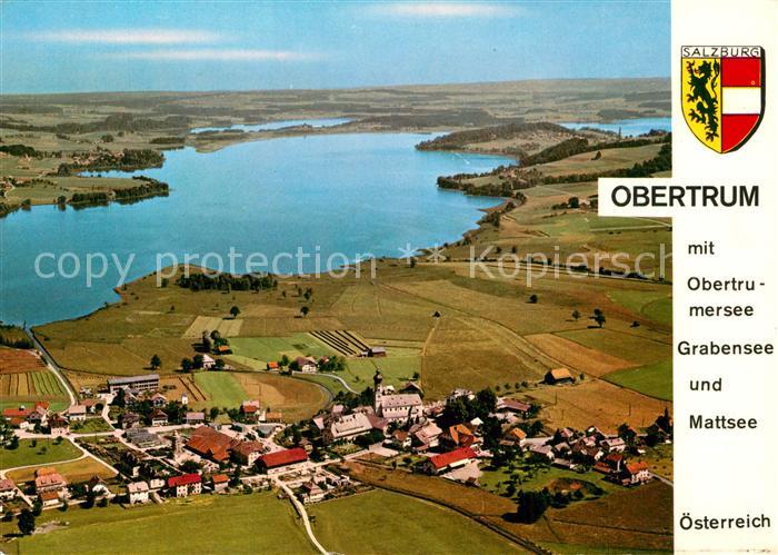 Obertrum See Fliegeraufnahme mit Grabensee und Mattsee