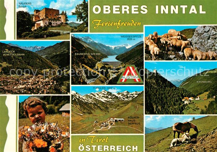 Tirol Region Nauders Schloss Landeck Venetseilbahn Kaunertal Sperre Koelnerhaus