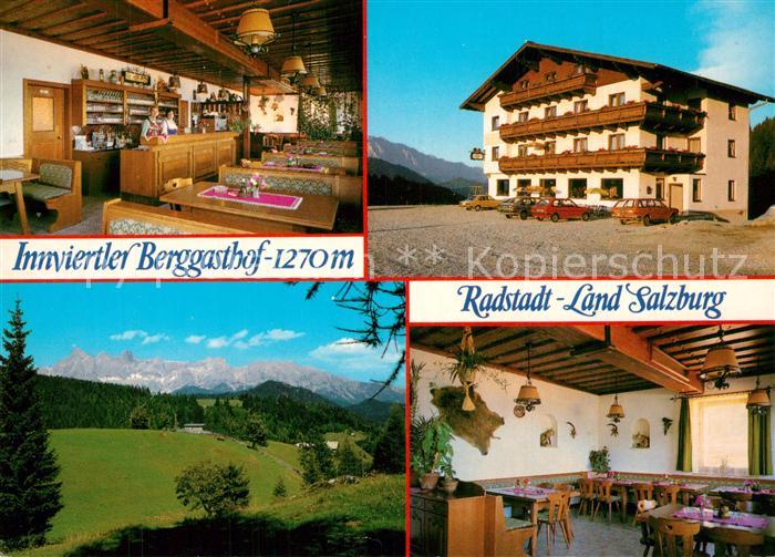 Radstadt Innviertler Berggasthof Gastraum Panorama