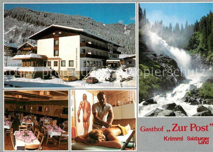 Krimml Gasthof Zur Post Gaststube Massageraum Wasserfall