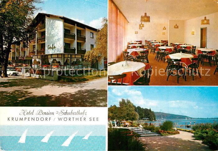 Krumpendorf Woerthersee Hotel Pension Schuberthof Gaststube Strand