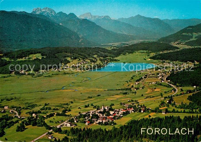 Foerolach Fliegeraufnahme mit Pressegger See und Gartnerkofel