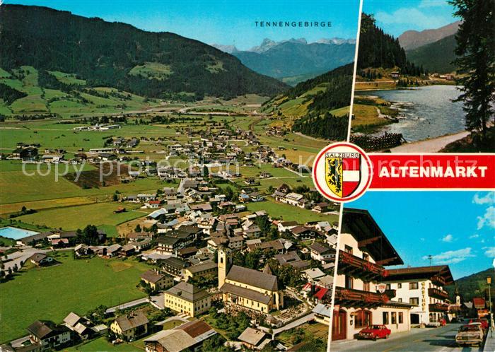 Altenmarkt Pongau Fliegeraufnahme mit Tennengebirge