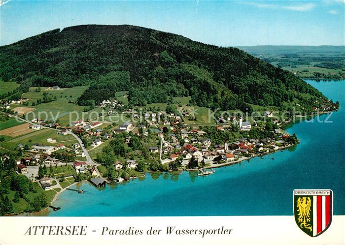 Attersee Fliegeraufnahme mit Buchberg