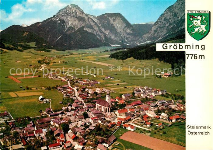 Groebming Steiermark Fliegeraufnahme mit Stoderzinken