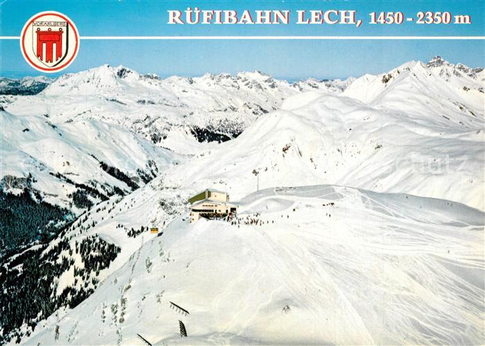 Lech Vorarlberg Ruefibahn Bergstation Bergrestaurant Fliegeraufnahme