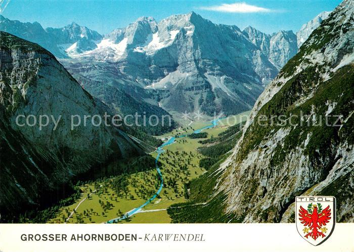 Grosser Ahornboden Fliegeraufnahme mit Eiskar und Spitzkarspitze