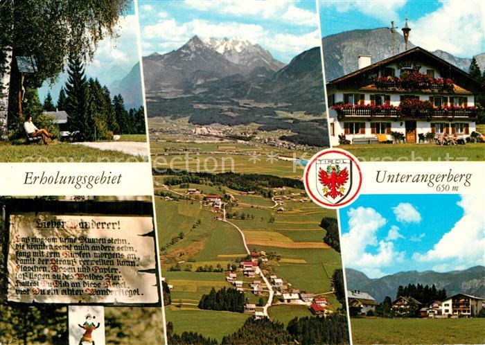 Unterangerberg Wegkreuz Kaisergebirge Tiroler Bauernhof Fuer den Wanderer am Buh