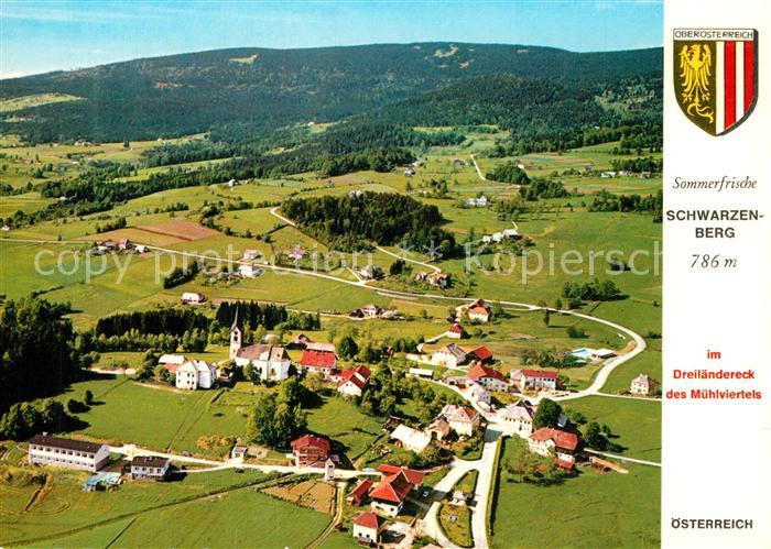 Schwarzenberg Boehmerwald Fliegeraufnahme