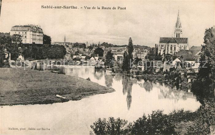 Sable-sur-Sarthe Vue de la Route de Pince
