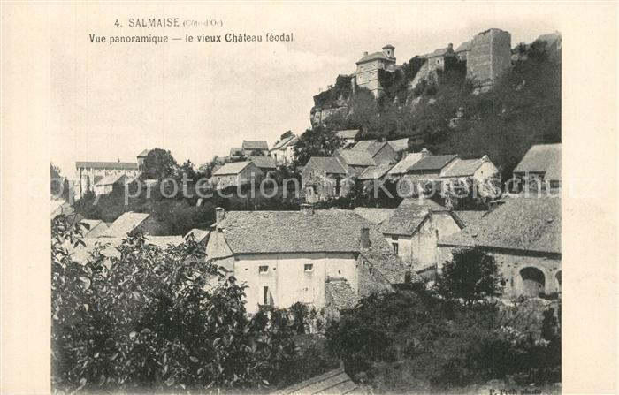 Salmaise Vue panoramique le vieux Chateau feodal