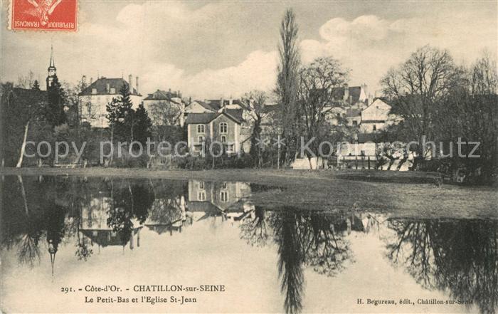 Chatillon-sur-Seine Le Petit Bas et l’Eglise St Jean