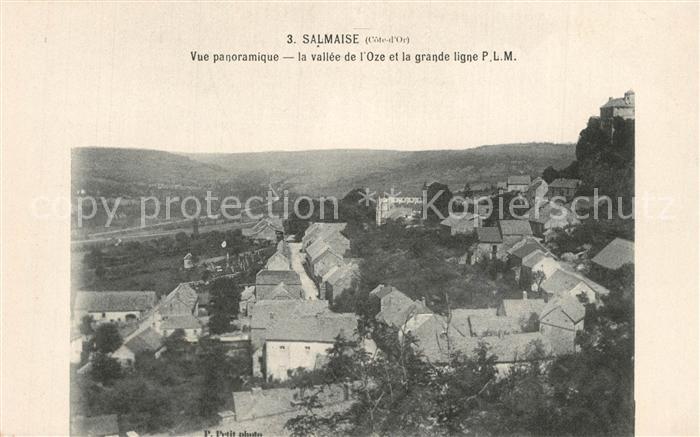 Salmaise Vue panoramique la vallee de l’Oze et la grande ligne PLM