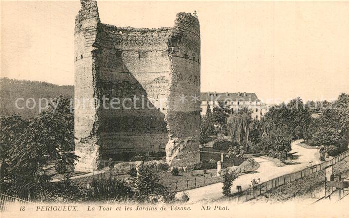Perigueux La Tour et les Jardins de Vesone