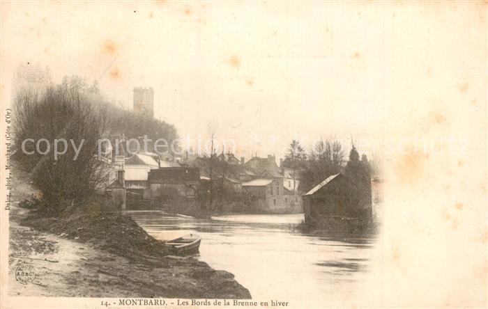 Montbard Les Bords de la Brenne en hiver
