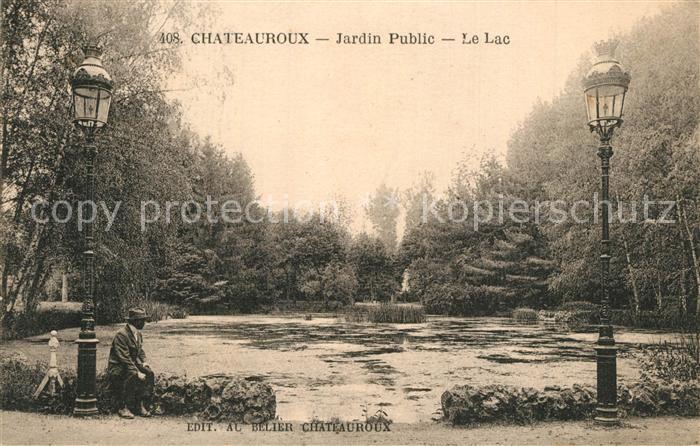 Chateauroux Indre Jardin Public Le Lac