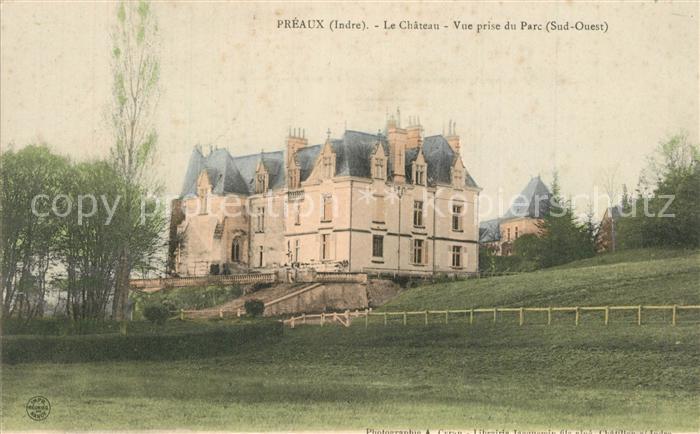 Preaux Indre Le Chateau Vue prise du Parc Sud Ouest