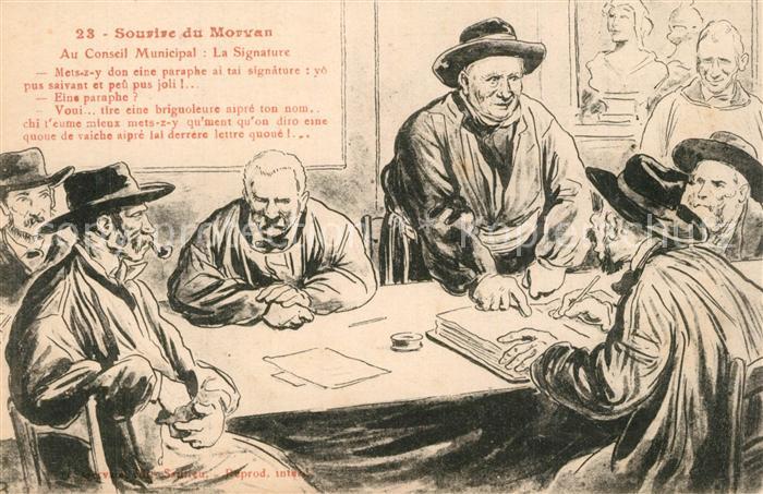 Morvan Le (Region) Au Conseil Municipal La Signature