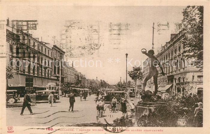 Toulouse Haute-Garonne Square Wilson et Entrees des Allees Jean Jaures