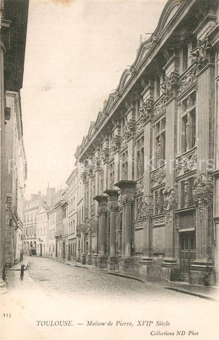 Toulouse Haute-Garonne Maison de Pierre XVII Siecle