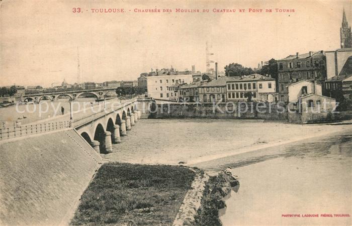 Toulouse Haute-Garonne Chaussee des Moulins du Chateau det Pont de Tounis