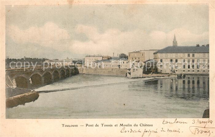 Toulouse Haute-Garonne Pont de Tonnis et Moulin du Chateau
